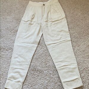 ATM Anthony Thomas Melillo Off-White Cropped Pants